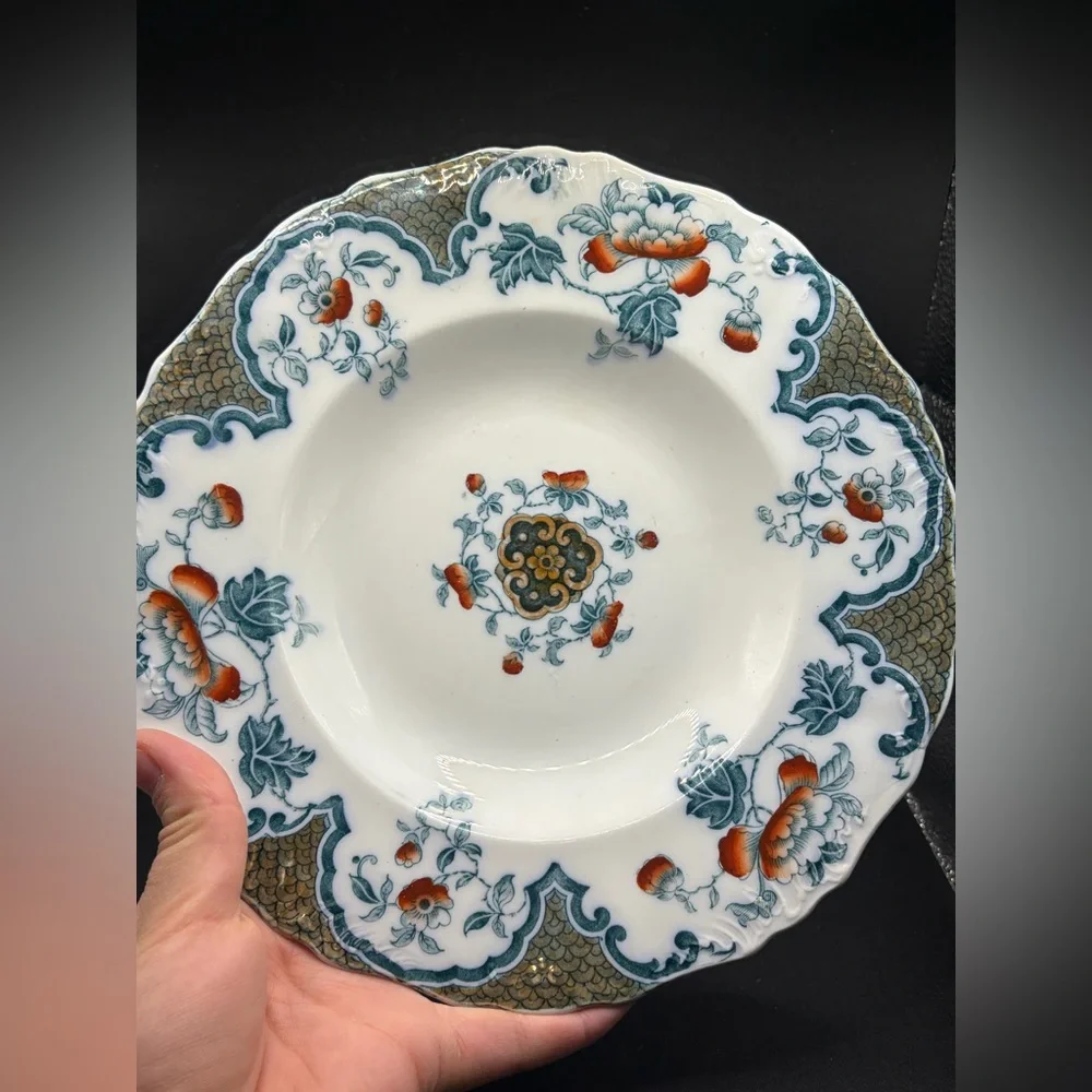 Sevres Hanley England JG Meakin (1890-1900) Antique Ironstone China Plate Dish